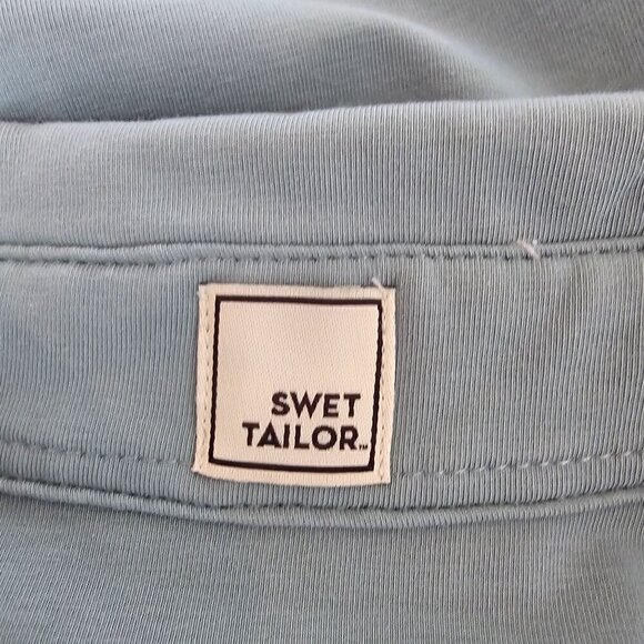 Swet Tailor Men's Light Blue Green Heavy Long Sleeve Button-Up Shirt Size Large - Picture 3 of 9